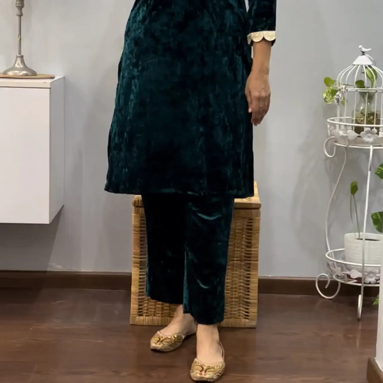 Emerald  Velvet Co-ord Set 2