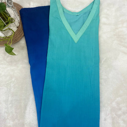 Ombre blue kurta 3