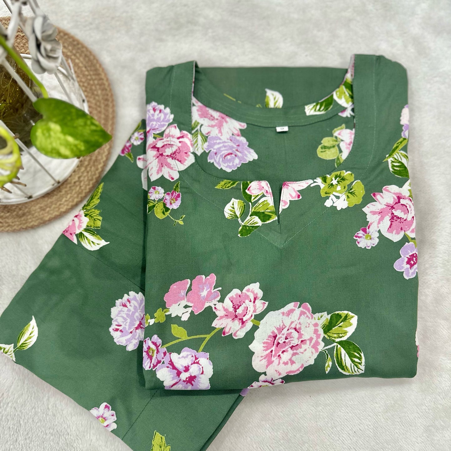 Green Carnations co-ord set 3