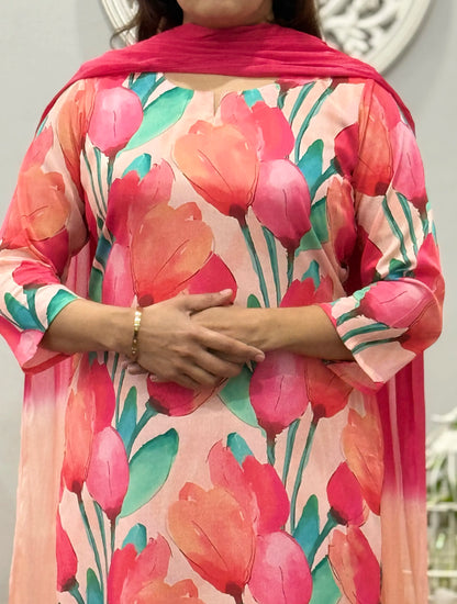 Pink Tulip Suit Set 3