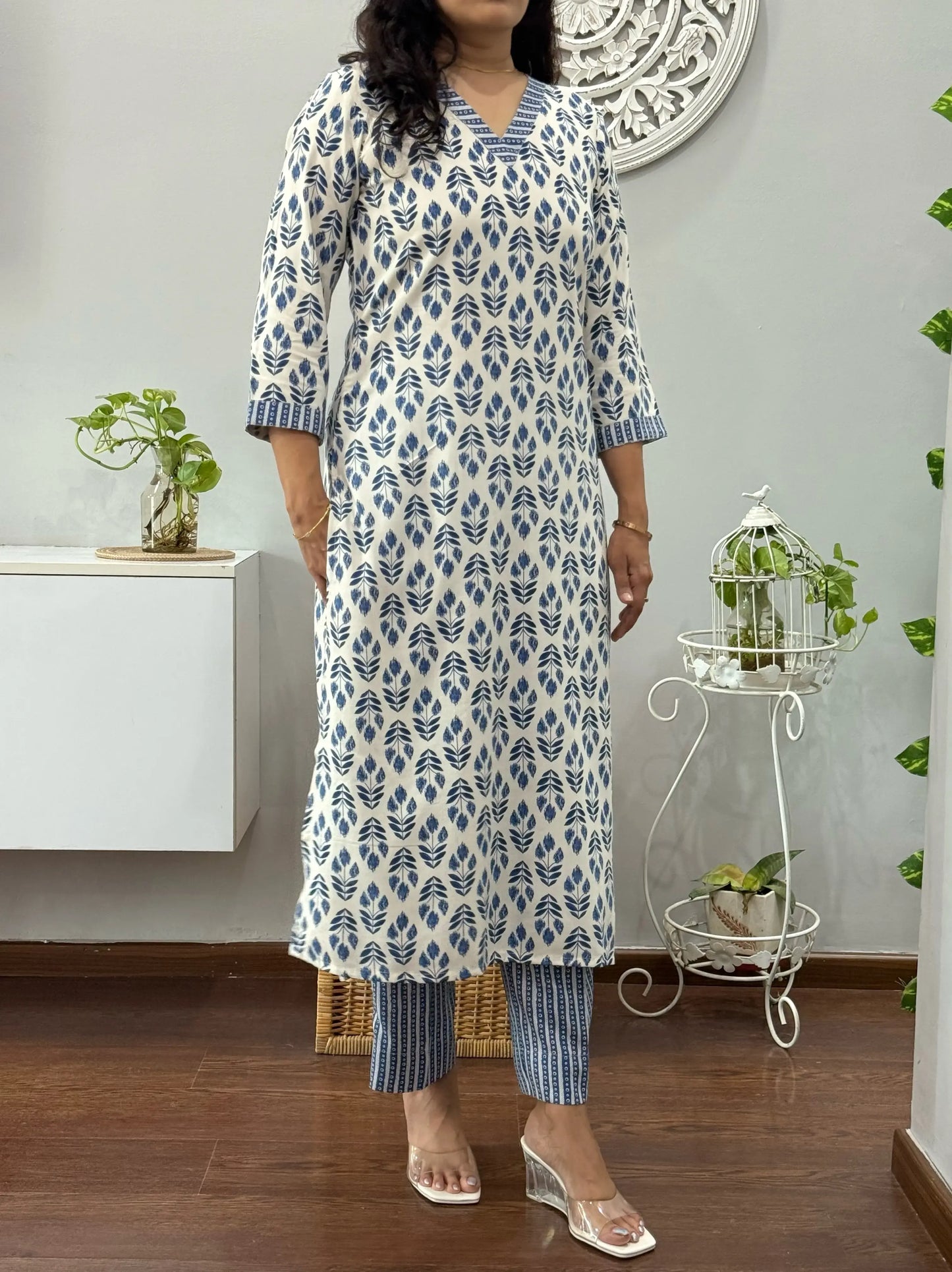 Blue Essence Kurta Palazzo Set 2