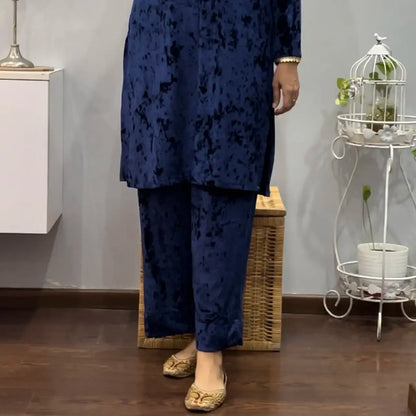 Sapphire Velvet Co-ord set 2
