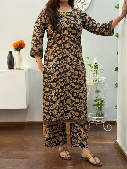 Black Paisley Co ord Set 2