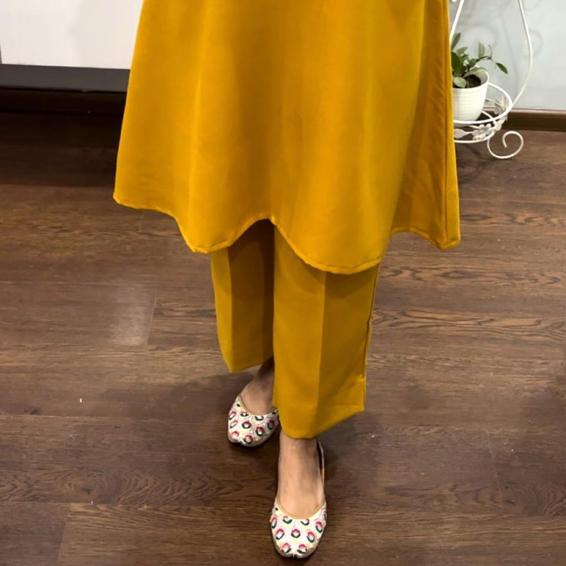 Tangy Mustard A line winter Co-ord set 2