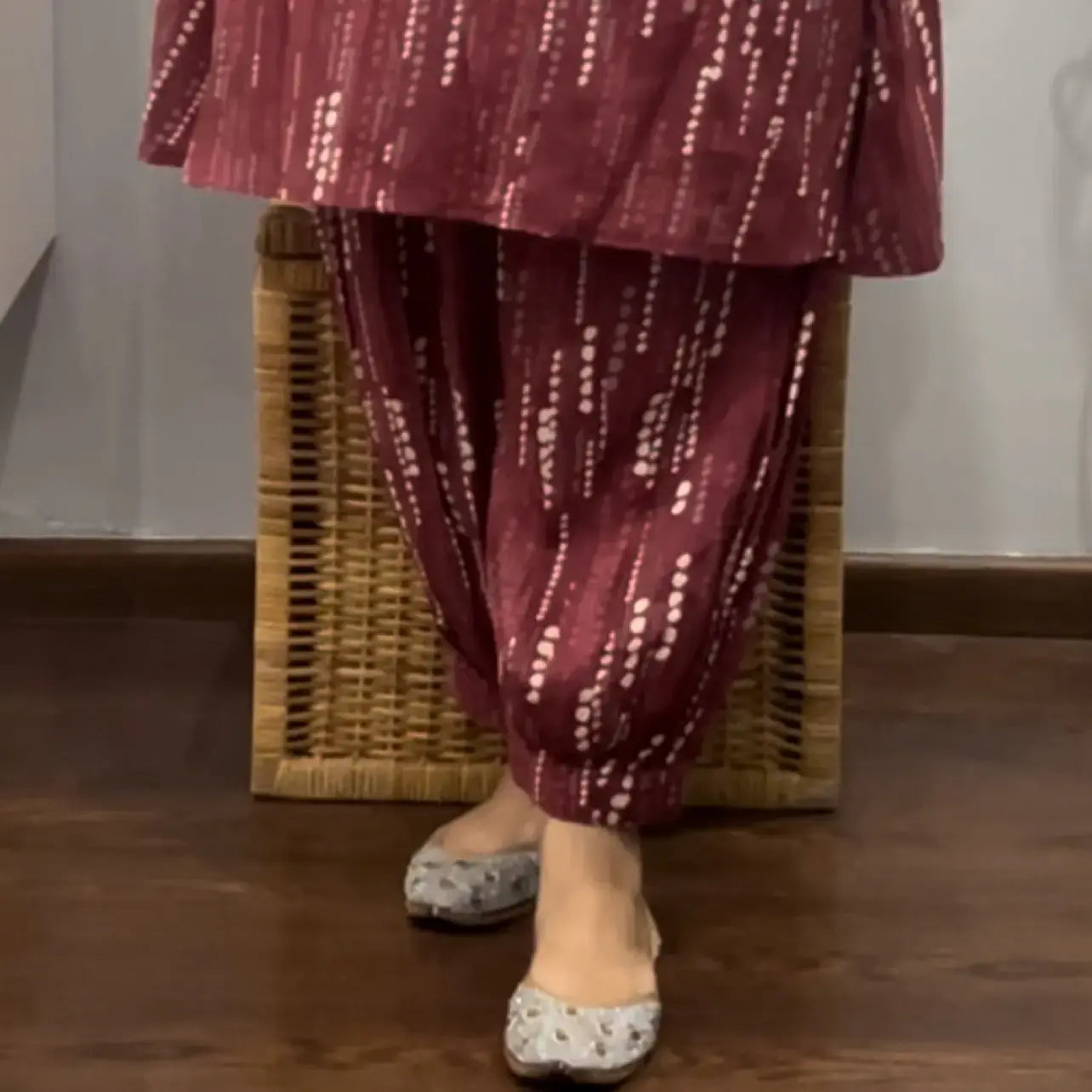 Rust Tie and Dye Print Co-ord Set 2