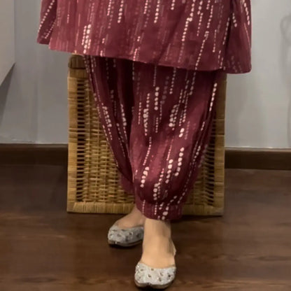 Rust Tie and Dye Print Co-ord Set 2