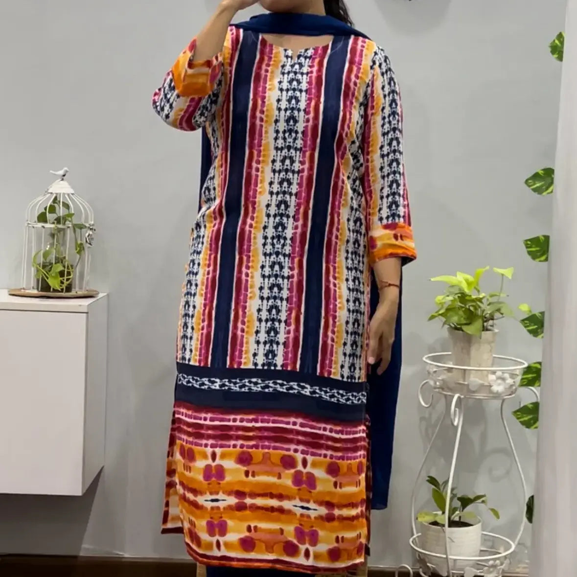 Ice Pop Shibhori suit set