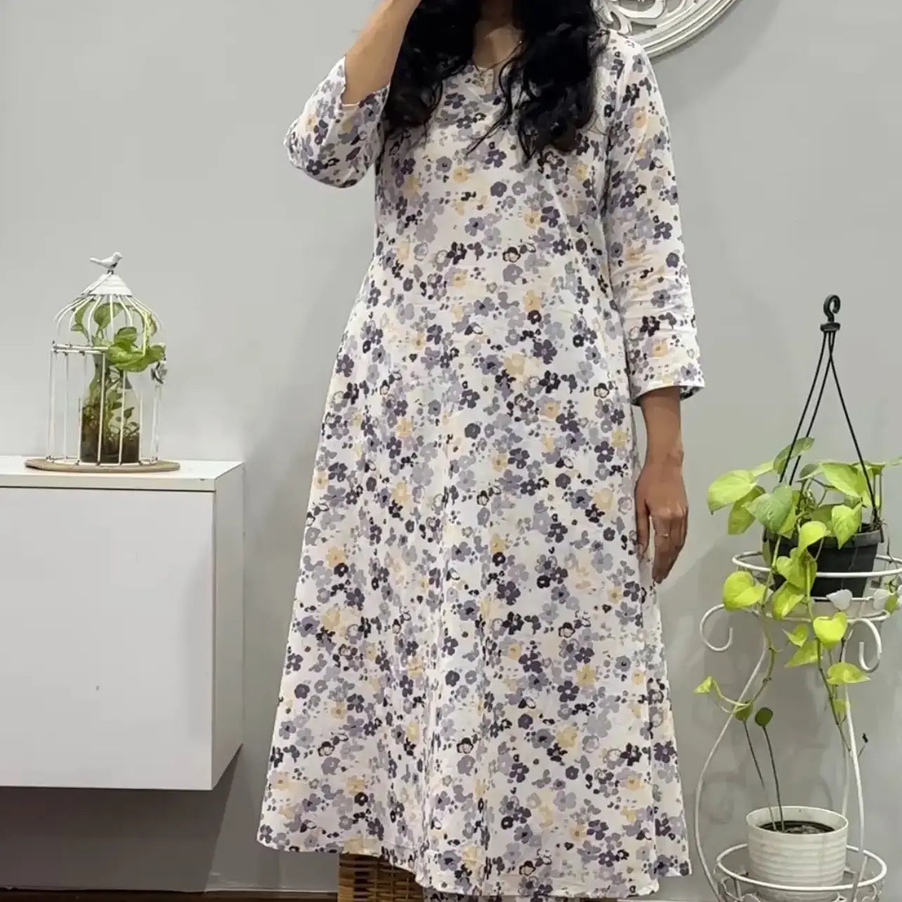 Floral Fusion A line Co-ord Set