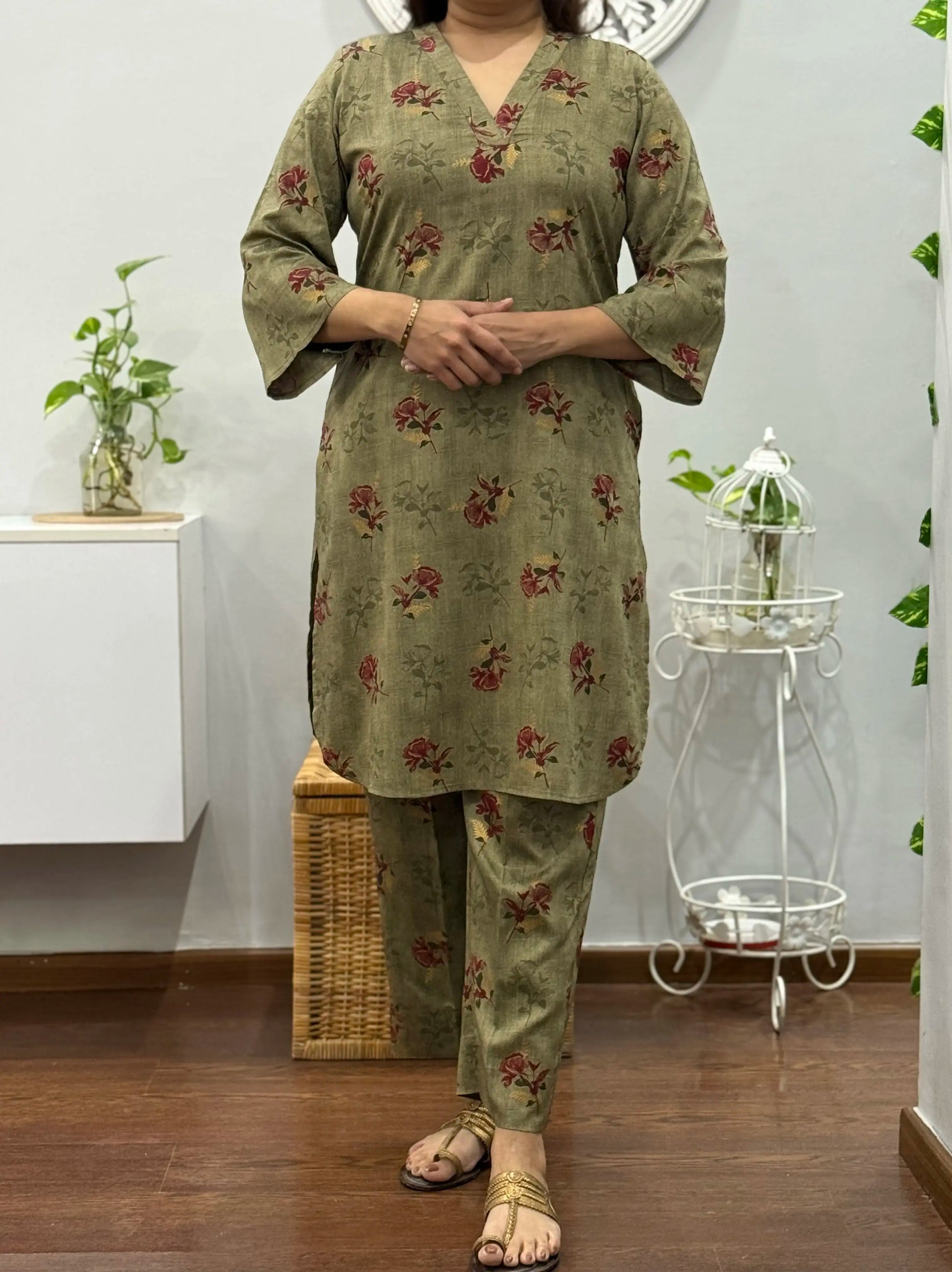 Golden Beauty Co ord Set