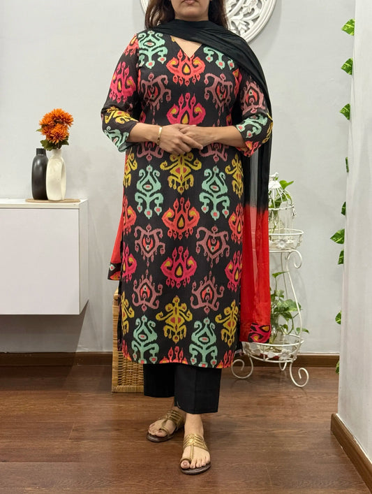Vibrant Abstract Suit Set