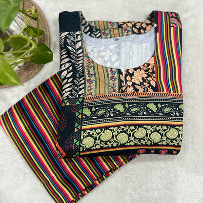 Black Diamond winter kurta palazzo set 3