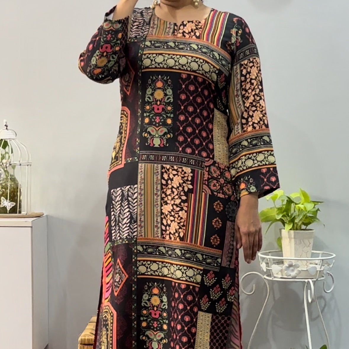 Black Diamond winter kurta palazzo set