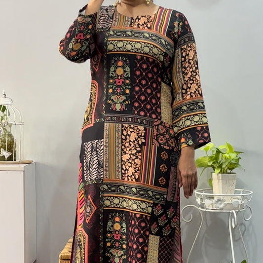 Black Diamond winter kurta palazzo set