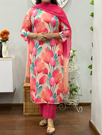 Pink Tulip Suit Set