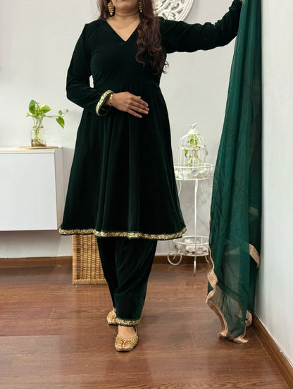 Utsav Winter Velvet Anarkali Suit 2