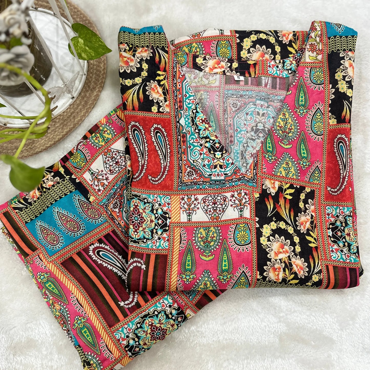 Vintage patch print Co-ord set 3