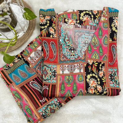 Vintage patch print Co-ord set 3