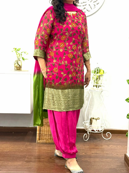 Floral Bloom Afgani Suit Set 3