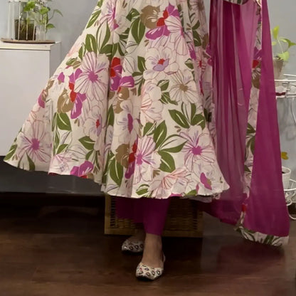 Rati Floral Anarkali Suit Set 2