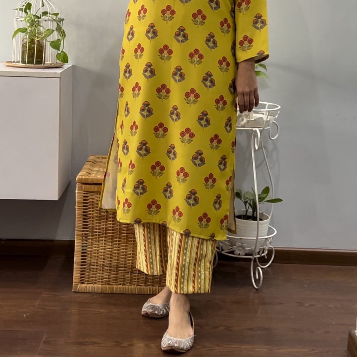 Daffodils Winter kurta palazzo set 2