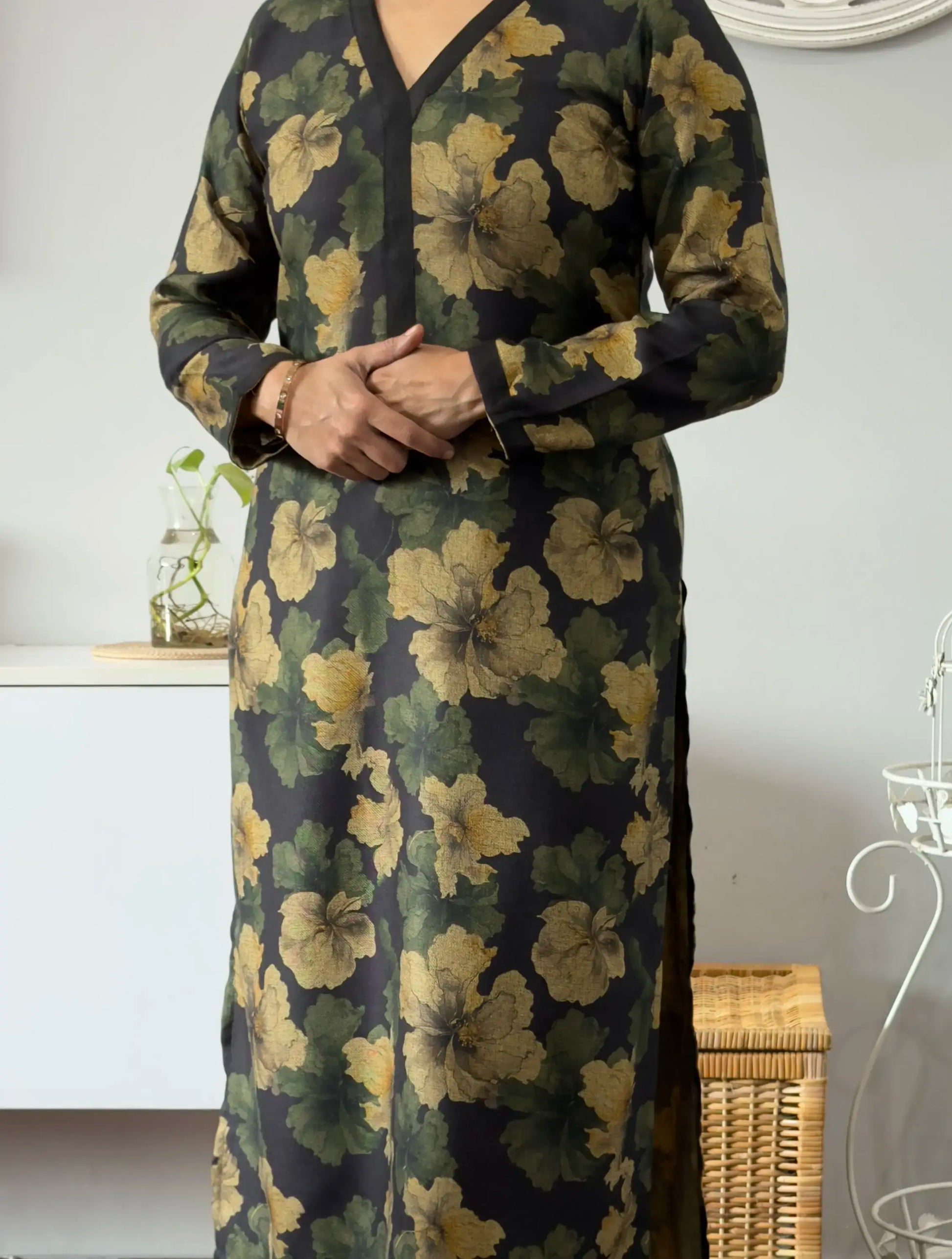 Raavi Winter Kurta Palazzo Set