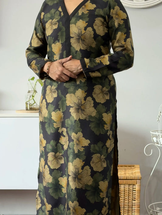 Raavi Winter Kurta Palazzo Set