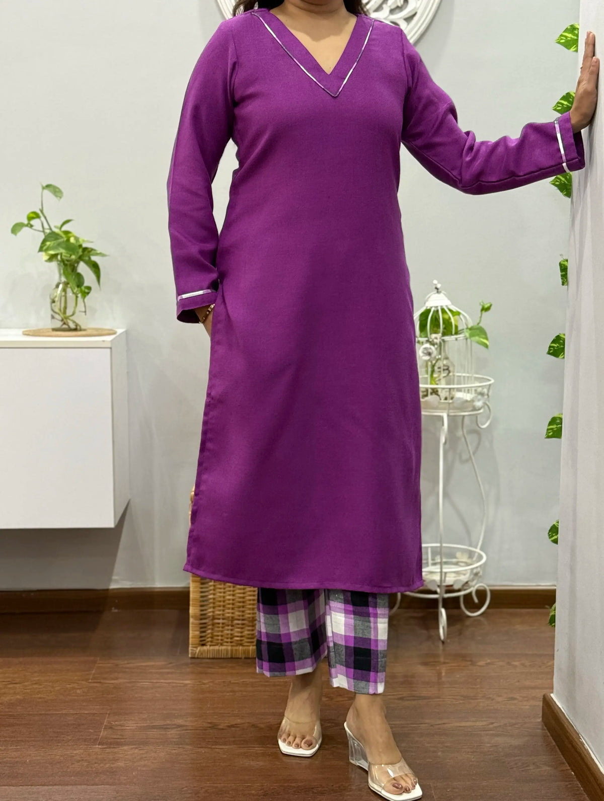 Deep Orchid Kurta Palazzo Set 2