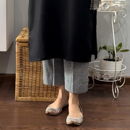 Anushri Winter black kurta and palazzo set 2