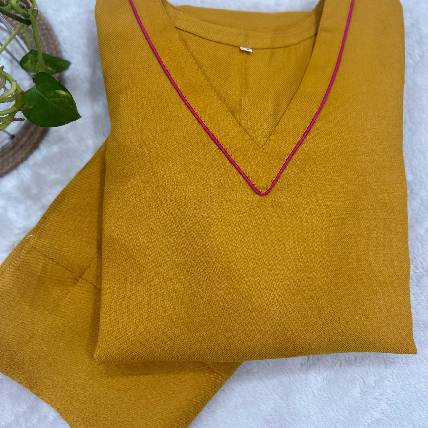 Tangy Mustard A line winter Co-ord set 3