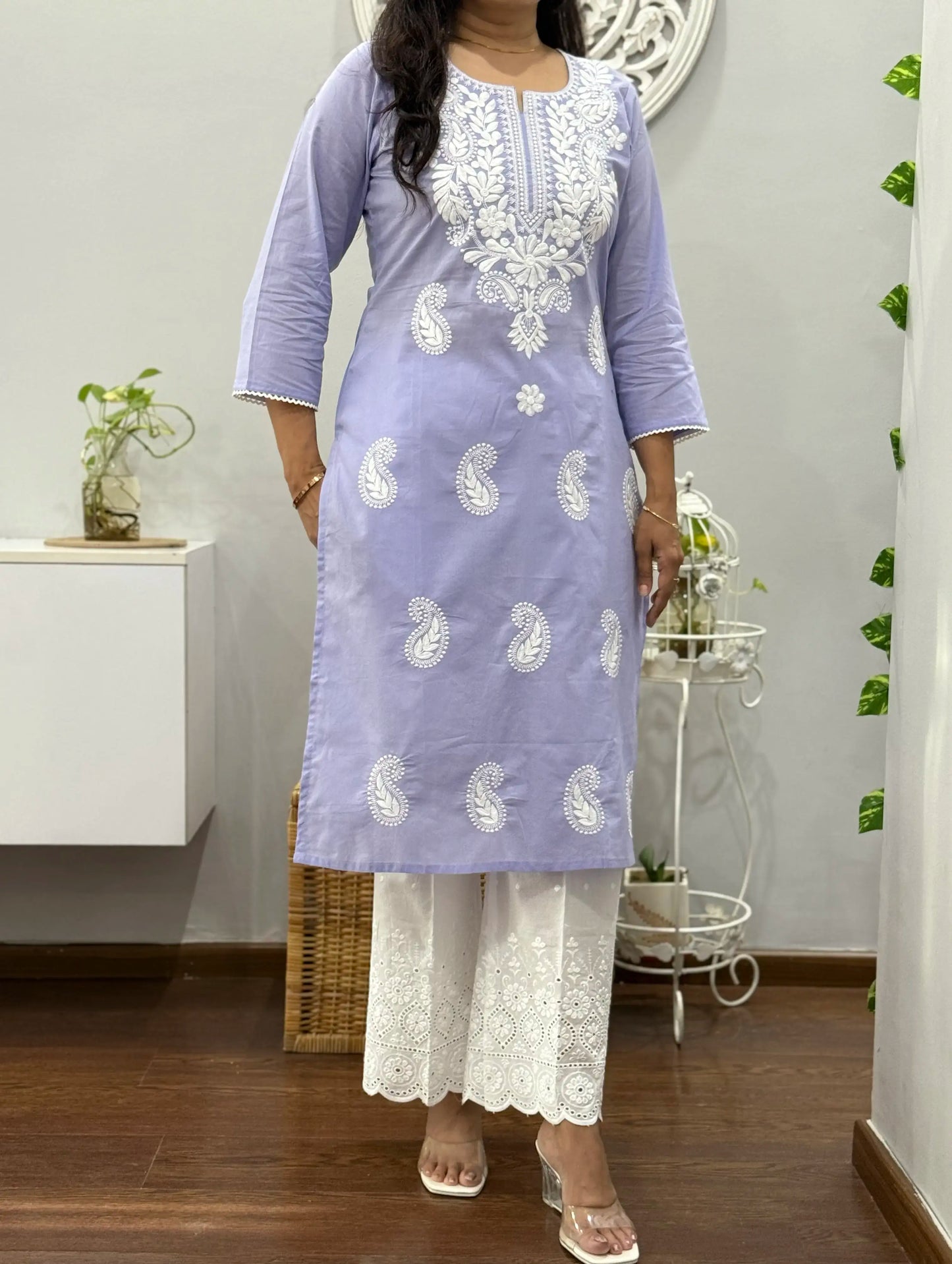Meera kurta palazzo set - Lavender 2