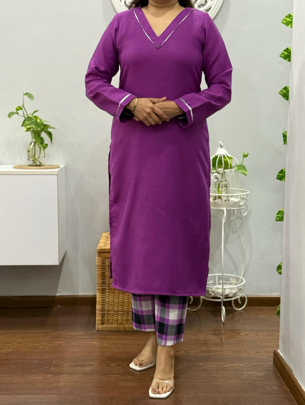 Deep Orchid Kurta Palazzo Set