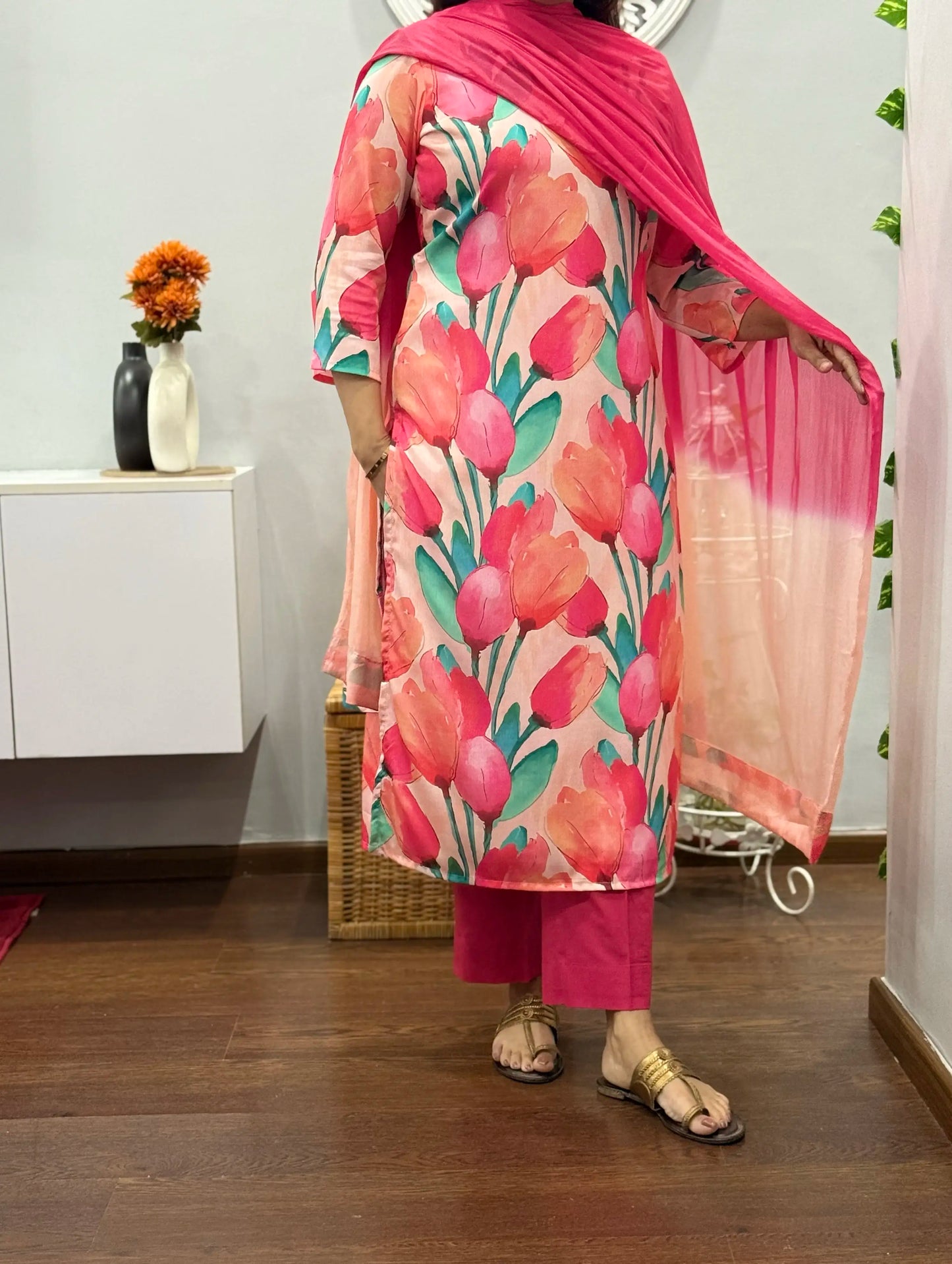 Pink Tulip Suit Set 2