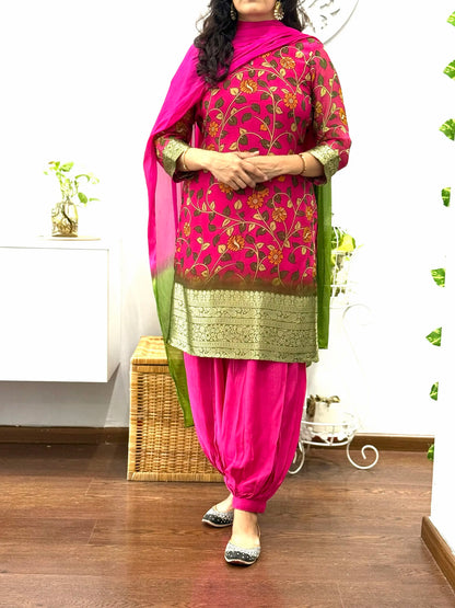 Floral Bloom Afgani Suit Set