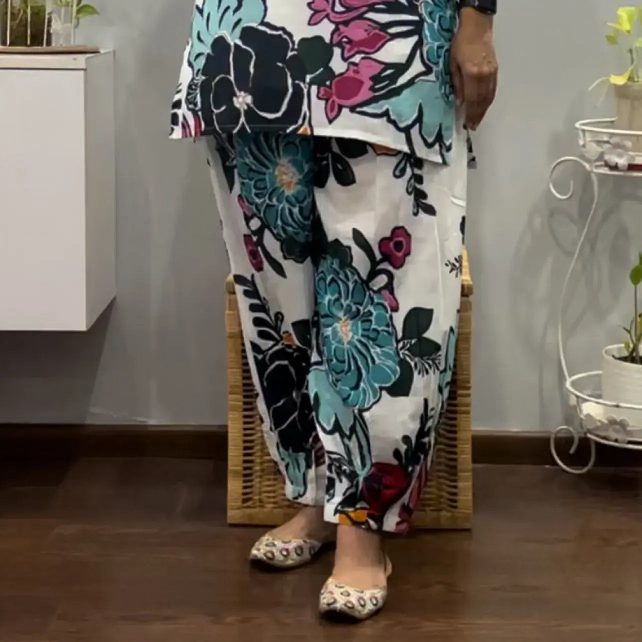 Graceful White Afgani Co-ord set 2