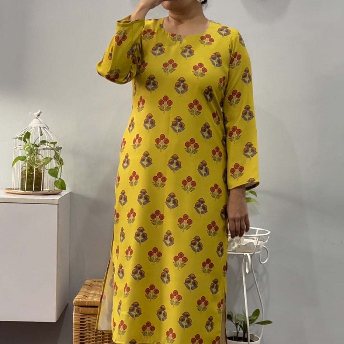Daffodils Winter kurta palazzo set